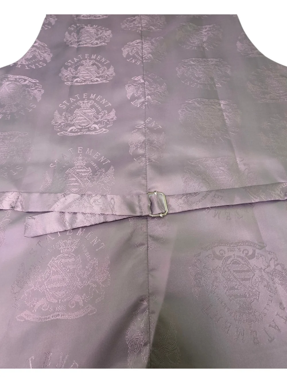 Statement Men's Light Grey Formal Dress Vest Waistcoat Size L